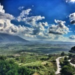 Valle telesina vista da centro storico di Guardia Sanframondi - Foto di Al Grant