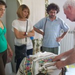 CampaCanapa 2014 - Sorrentina Masi, Libera Palmiero e Diodoro Soriano al Laboratorio tessile con Giovanni Rinaldi di Pontelandolfo e Aurelia Palmieri - Foto di Fiorella De Michele, Pontelandolfo News