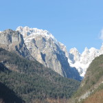 Le Dolomiti viste dal lago di Molveno
